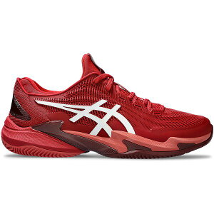 ASICS �A�V�b�N�X �����Y �X�j�[�J�[ �yASICS Court FF 3 Novak Clay Cranberry White�z �T�C�Y US_10(28.0cm) Cranberry/White