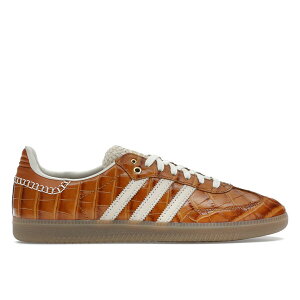 adidas �A�f�B�_�X �����Y �X�j�[�J�[ �yadidas Samba Wales Bonner Brown Croc�z �T�C�Y US_12(30.0cm) Supplier Color/Wonder White/Night Brown