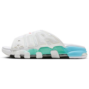 Nike �i�C�L �����Y �X�j�[�J�[ �yNike Air More Uptempo Slide Aqua�z �T�C�Y US_10(28.0cm) White/Aqua