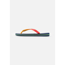 ハワイアナス メンズ サンダル シューズ BRASIL MIX UNISEX - T-bar sandals - navy blue/ruby red