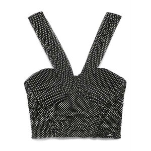�G���U�x�X�t�����L ���f�B�[�X �V���c �g�b�v�X Polka dot-print top Black