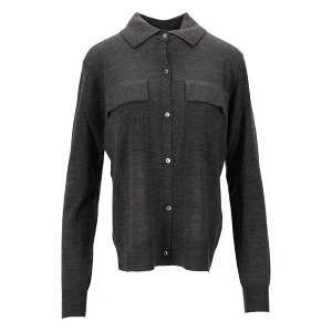 �p���b�V�� ���f�B�[�X �J�[�f�B�K�� �A�E�^�[ Pocket collared cardigan Grey