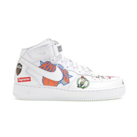 Nike ナイキ メンズ スニーカー 【Nike Air Force 1 Mid】 サイズ US_11.5(29.5cm) Supreme NBA White