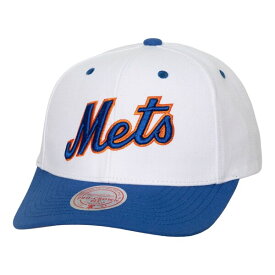 ミッチェル&ネス メンズ 帽子 アクセサリー New York Mets Mitchell & Ness Cooperstown Collection Pro Crown Snapback Hat White