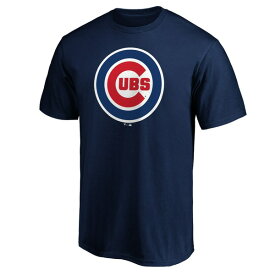 ファナティクス メンズ Tシャツ トップス Chicago Cubs Fanatics Branded Official Team Logo TShirt Navy