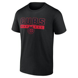 ファナティクス メンズ Tシャツ トップス Chicago Cubs Fanatics Branded In The Mitt TShirt Black
