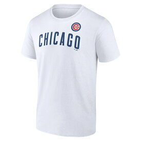 ファナティクス メンズ Tシャツ トップス Chicago Cubs Fanatics Branded Team Hot Shot TShirt White