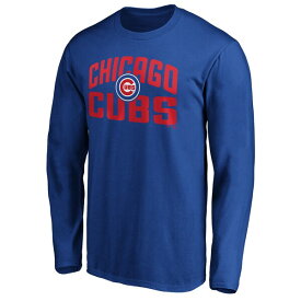 ファナティクス メンズ Tシャツ トップス Chicago Cubs Fanatics Branded Father's Day #1 Dad Long Sleeve TShirt Royal