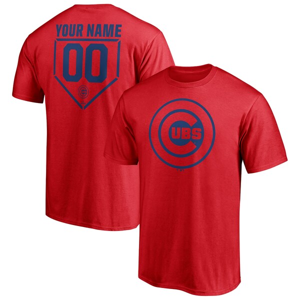 ファナティクス メンズ Tシャツ トップス Chicago Cubs Fanatics Branded Personalized RBI Logo TShirt Red
