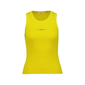 �W�o���V�[ ���f�B�[�X �J�b�g�\�[ �g�b�v�X Logo-print ribbed tank top Yellow