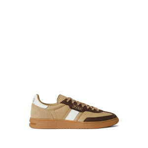 �����t���[���� ���f�B�[�X �X�j�[�J�[ �V���[�Y Side stripes bedford leather sneakers Neutrals
