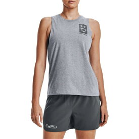 アンダーアーマー レディース ランニング スポーツ Under Armour Women's UA Softball Box Logo Tank Top Grey