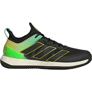 アディダス メンズ テニス スポーツ adidas Men's Adizero Ubersonic 4 Clay Tennis Shoes Black/Black/Yellow