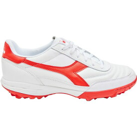 x メンズ サッカー スポーツ Diadora Calcetto LT Turf Soccer Cleats White/Red