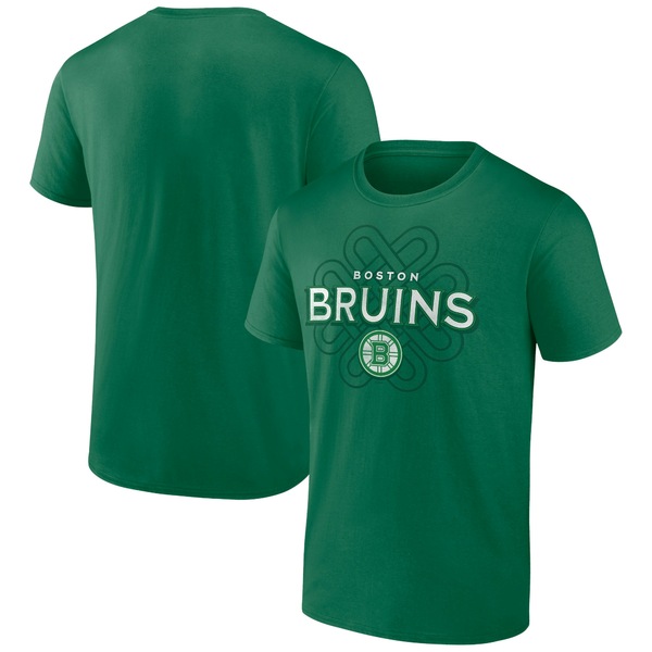 喜ばれる誕生日プレゼント Patrick's St. Branded Fanatics Bruins Boston トップス Tシャツ メンズ ファナティクス Day Green Kelly TShirt Knot Celtic Tシャツ・カットソー