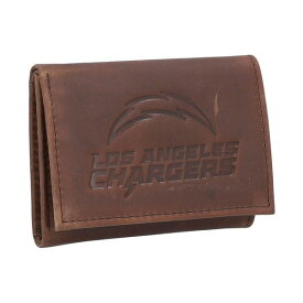 エバーグローンエンタープライズ メンズ 財布 アクセサリー Men's Los Angeles Chargers Leather Team Tri-Fold Wallet Brown