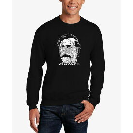 エルエーポップアート メンズ パーカー・スウェットシャツ アウター Men's Word Art Pablo Escobar Crewneck Sweatshirt Black