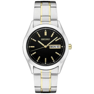 ZCR[ Y rv ANZT[ Men's Essential Two-Tone Stainless Steel Bracelet Watch 40mm Silver