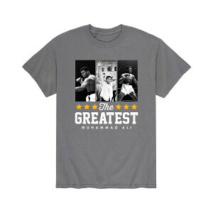 �G�A�E�F�[�u�X �����Y �V���c �g�b�v�X Men's Muhammad Ali The Greatest T-shirt Gray