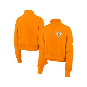 iCL fB[X p[J[EXEFbgVc AE^[ Women's Tennessee Orange Tennessee Volunteers Legacy Elevated Logo Half-Zip Sweatshirt Tennessee Orange