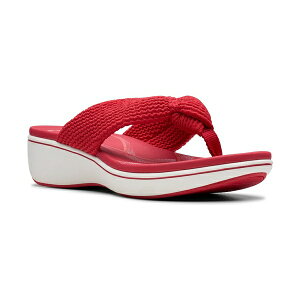 N[NX fB[X T_ V[Y Cloudsteppers Breeze Rae Erin Slip-On Flat Sandals Cherry Textile