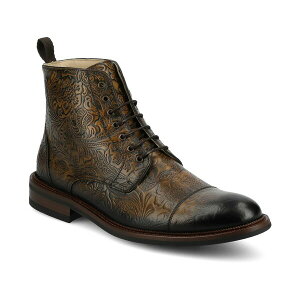 �^�t�g �����Y �u�[�c �V���[�Y Men's Rome Embossed Leather Cap Toe Lace-up Boot Oro Viejo