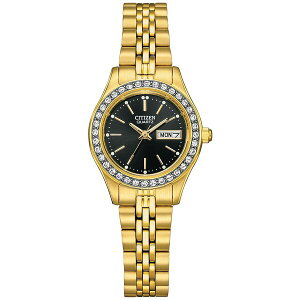 V`Y fB[X uXbgEoOEANbg ANZT[ Women's Embellished Gold-Tone Stainless Steel Bracelet Watch 26mm Gold-tone