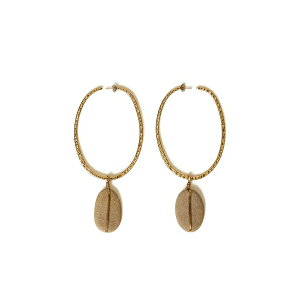 �c�C���Z�b�g ���f�B�[�X �s�A�X���C�������O �A�N�Z�T���[ Gold-tone stone-embellished hoop earrings Gold