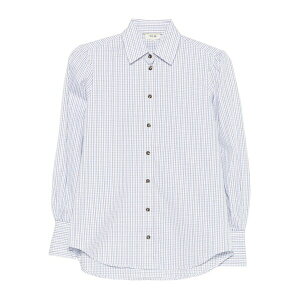 �f�B�[�K ���f�B�[�X �V���c �g�b�v�X Plaid shirt White
