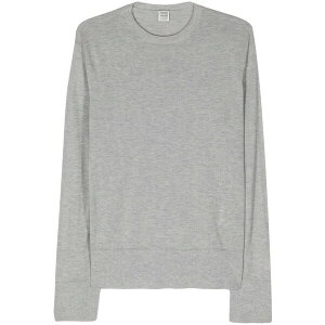 �g�[�e�� ���f�B�[�X �j�b�g&�Z�[�^�[ �A�E�^�[ Crew-neck m䩘Rlange jumper Grey