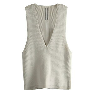 ���b�N�I�E�G���X ���f�B�[�X �J�b�g�\�[ �g�b�v�X V-neck ribbed top Neutrals