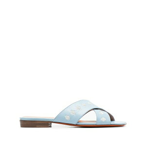 �T���g�[�j ���f�B�[�X �T���_�� �V���[�Y Crossover straps sandals Blue