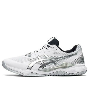 ASICS �A�V�b�N�X �����Y �X�j�[�J�[ �yASICS Gel Tactic 'White Pure Silver' 1071A065-100�z �T�C�Y US_6(24.0cm)