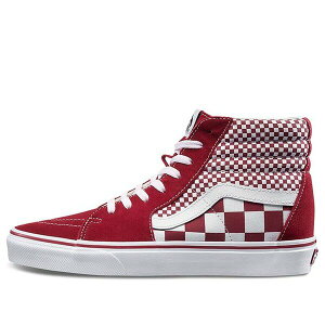 Vans �o���Y �����Y �X�j�[�J�[ �yVans SK8-HI 'Red Mix Checker' VN0A38GEVK5�z �T�C�Y US_9.5(27.5cm)