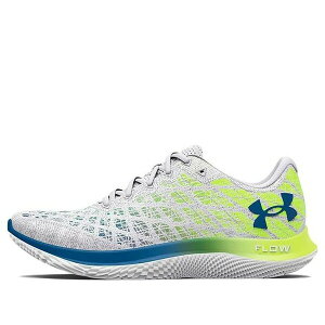 Under Armour �A���_�[�A�[�}�[ �����Y �X�j�[�J�[ �yUnder Armour Flow Velociti Wind 2 'White High Vis Yellow' 3024903-101�z �T�C�Y US_11.5(29.5cm)