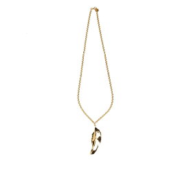 マルニ レディース ネックレス・チョーカー・ペンダントトップ アクセサリー Gold Metal Necklace With Leaf Pendant Gold