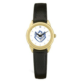 ジャーディン レディース 腕時計 アクセサリー Saint Louis Billikens Women's Medallion Leather Watch Gold/Black