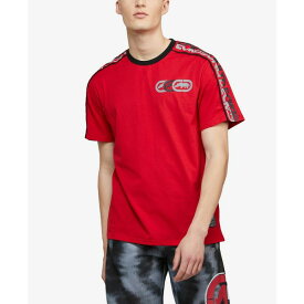 エコー メンズ Tシャツ トップス Men's Short Sleeves Tripiped T-shirt Red
