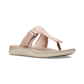 クラークス レディース サンダル シューズ Women's Glide Walk T-Strap Slip-On Thong Sandals Peach