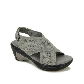 ジャイビーユー レディース サンダル シューズ Women's Alyssa Wedge Sandals Gray Shimmer