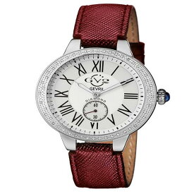 ジェビル レディース 腕時計 アクセサリー Women's Astor Swiss Quartz Burgundy Genuine Leather Strap Watch 40mm Silver-Tone