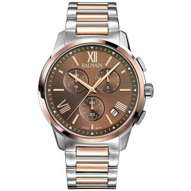 バルマン メンズ 腕時計 アクセサリー Men's Swiss Chronograph Madrigal Two-Tone Stainless Steel Bracelet Watch 42mm Silver/pink