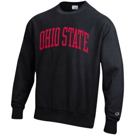 チャンピオン メンズ パーカー・スウェットシャツ アウター Ohio State Buckeyes Champion Arch Reverse Weave Pullover Sweatshirt Black