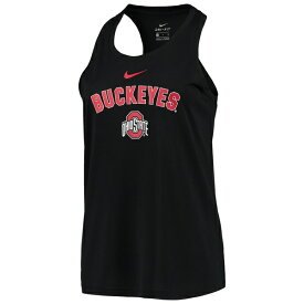 ナイキ レディース Tシャツ トップス Ohio State Buckeyes Nike Women's Arch & Logo Classic Performance Tank Top Black