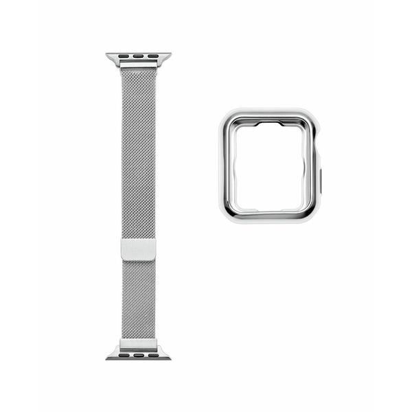 ポッシュ テック レディース 腕時計 アクセサリー Infinity 2-Piece Skinny Silver-tone Stainless  Steel Alloy Loop Band and Bumper Set for Apple Watch, 42mm-44mm Silver-tone  - www.edurng.go.th