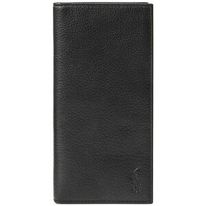 t[ Y z ANZT[ Men's Pebbled Leather Narrow Wallet Black