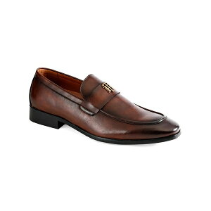 g~[ qtBK[ Y Xb|E[t@[ V[Y Men's Sawlin Logo Embellished Dress Loafers Dark Brown