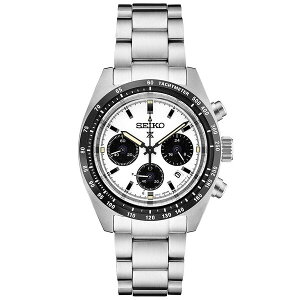 ZCR[ fB[X rv ANZT[ Men's Chronograph Prospex Speedtimer Solar Stainless Steel Bracelet Watch 39mm Silver