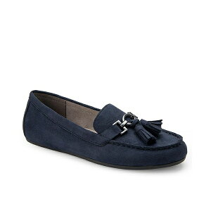 GA\[Y fB[X Xb|E[t@[ V[Y Women's Deanna Driving Style Loafers Navy Faux Suede