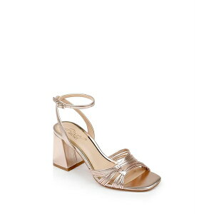 WEF_OC~VJ fB[X IbNXtH[h V[Y Women's Michelle Evening Block Heel Sandals Rose Gold Metallic